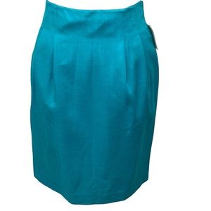 Issac Hazan Skirt Aqua
